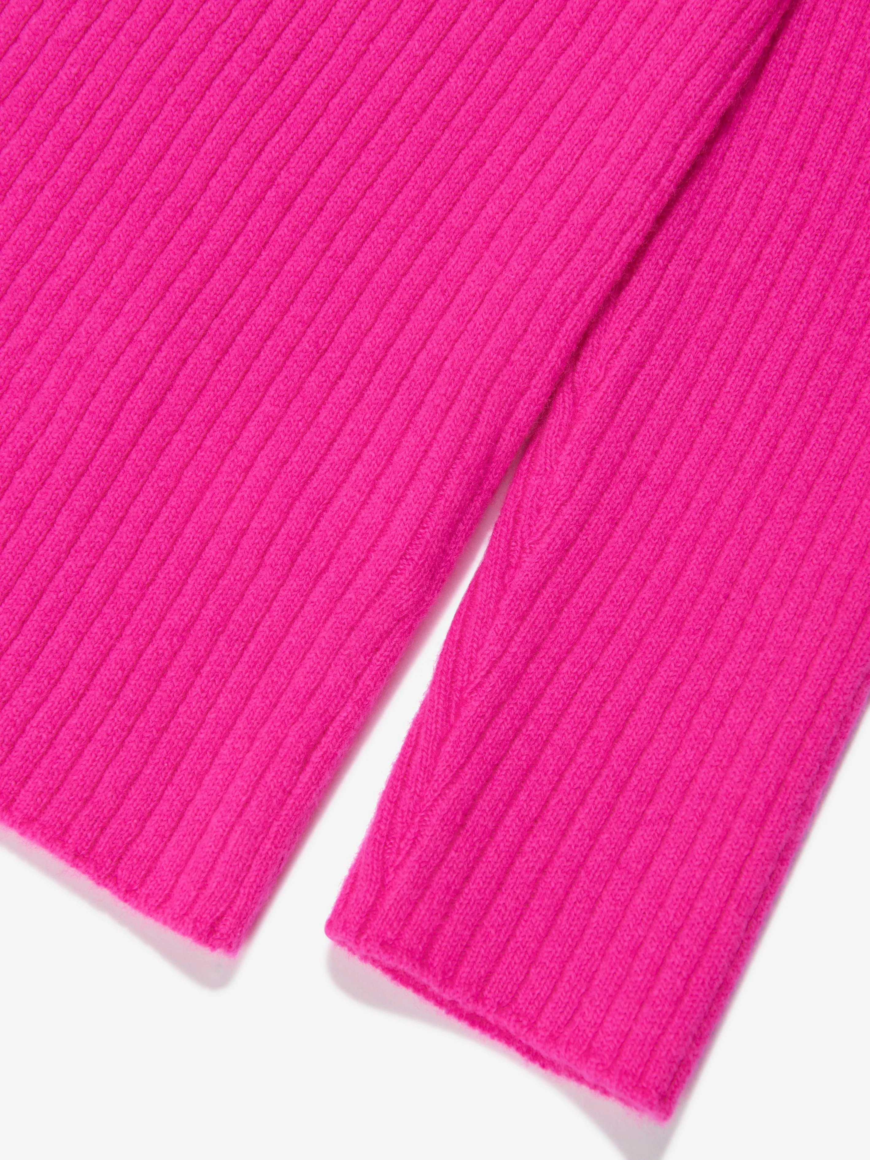 Pucci Girls Roll Neck Knitted Jumper in Pink