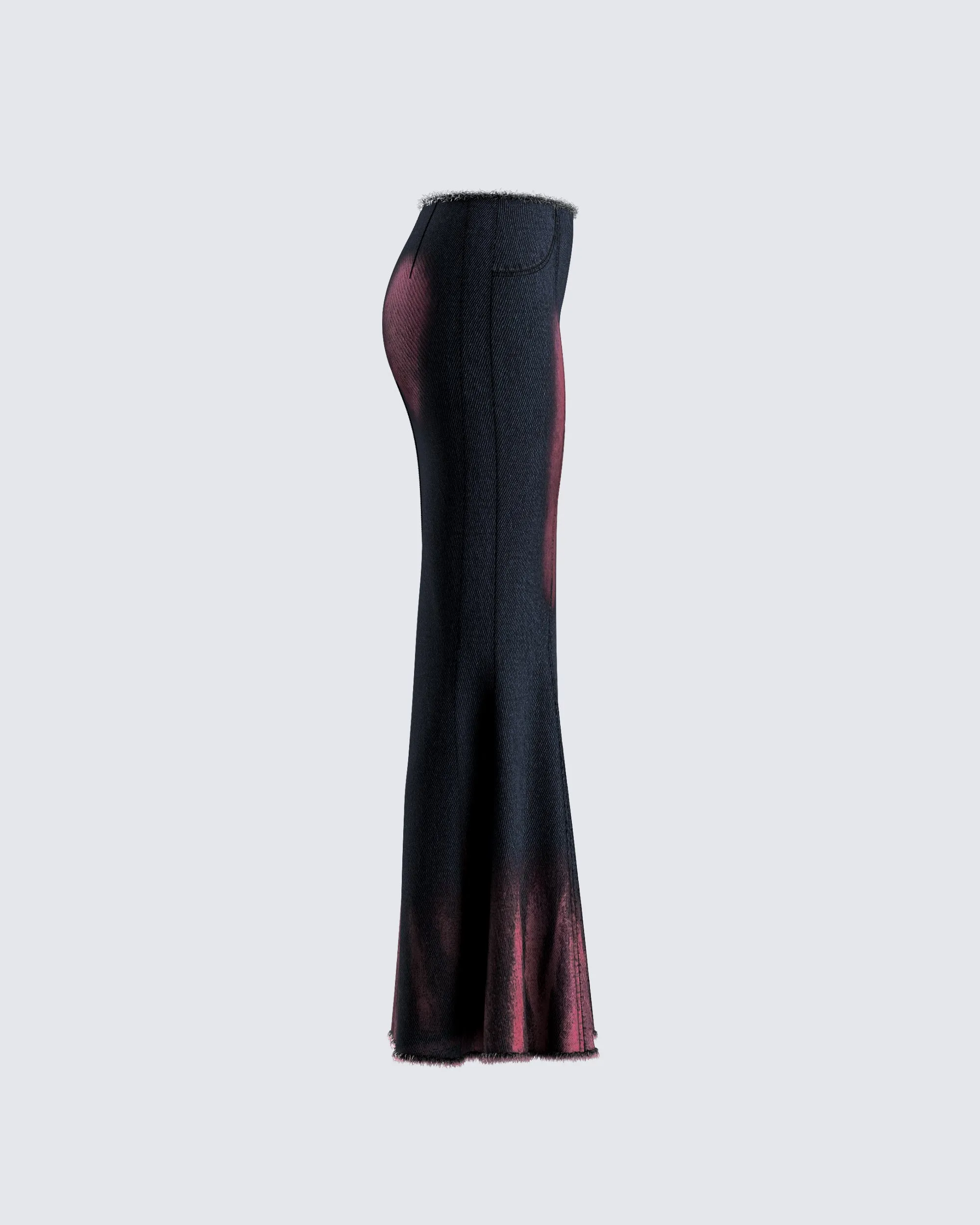 Raine Black Washed Maxi Skirt