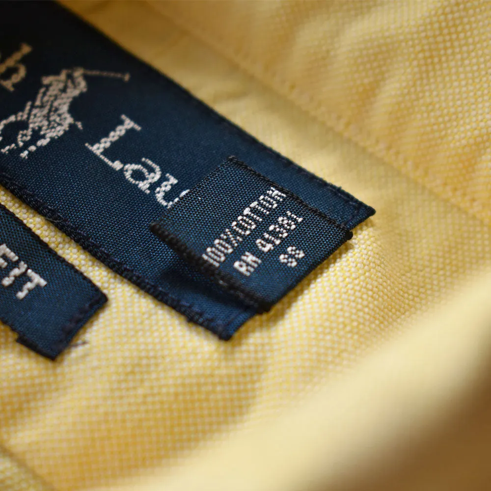 Ralph Lauren/ラルフ ローレン “CLASSIC FIT” イエロー ボタンダウンシャツ　230601
