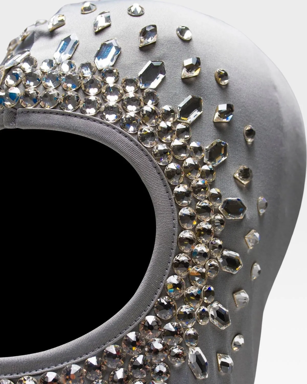 Rhinestone Balaclava in Grey