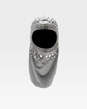 Rhinestone Balaclava in Grey