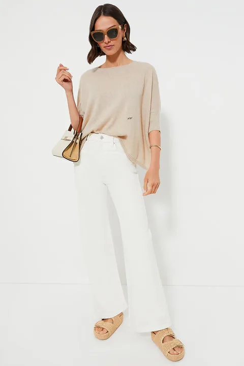 Sandstone Short Sleeve Cashmere Crewneck
