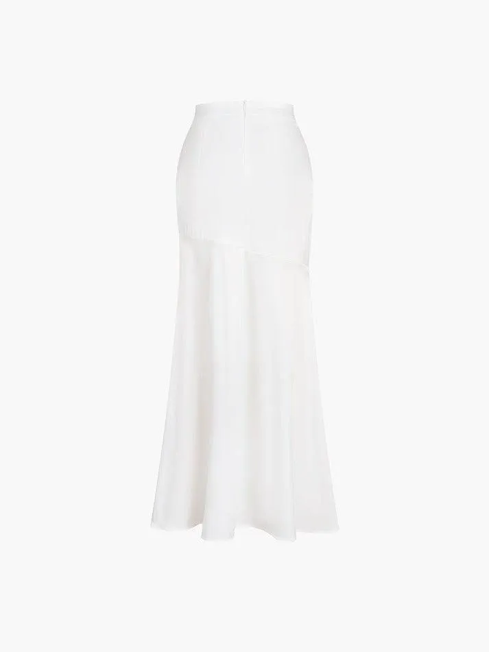 Satin Split Maxi Skirt