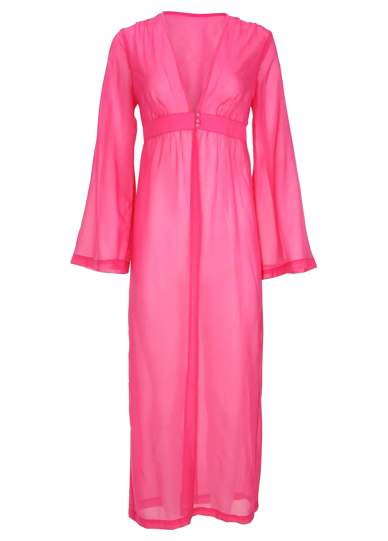 Sea Breeze Kimono Cover-Up - Fuchsia