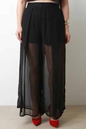 Semi-Sheer Maxi Pants