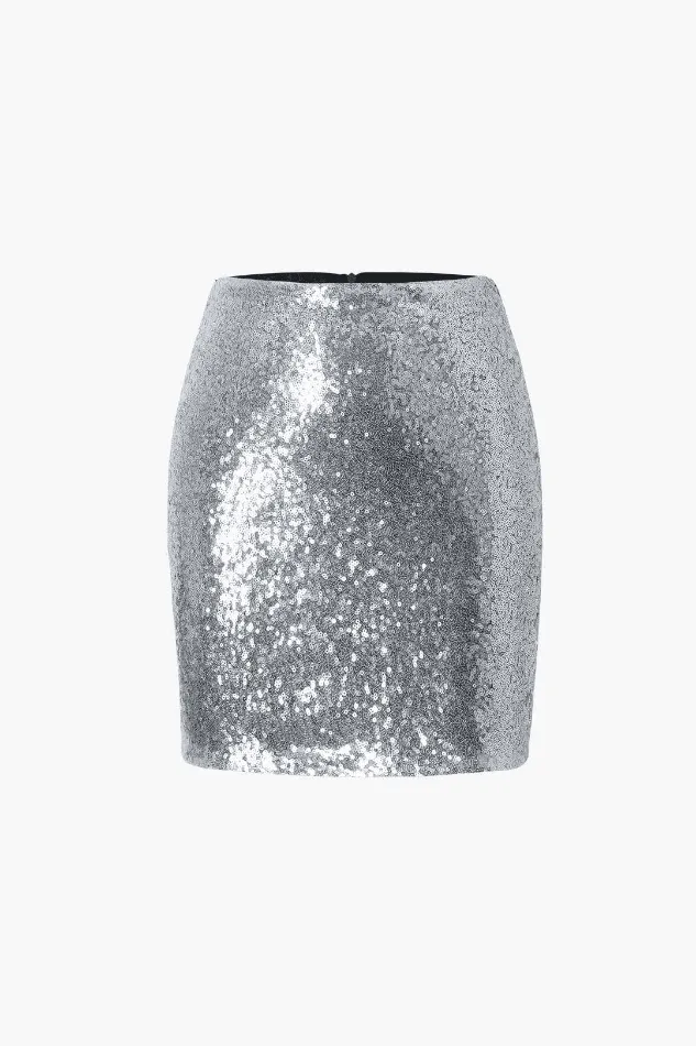 Sequin Mini Skirt