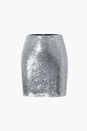 Sequin Mini Skirt