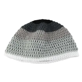 Shades of Gray Crochet Beanie Hat Medium/Large - JMCH32ML