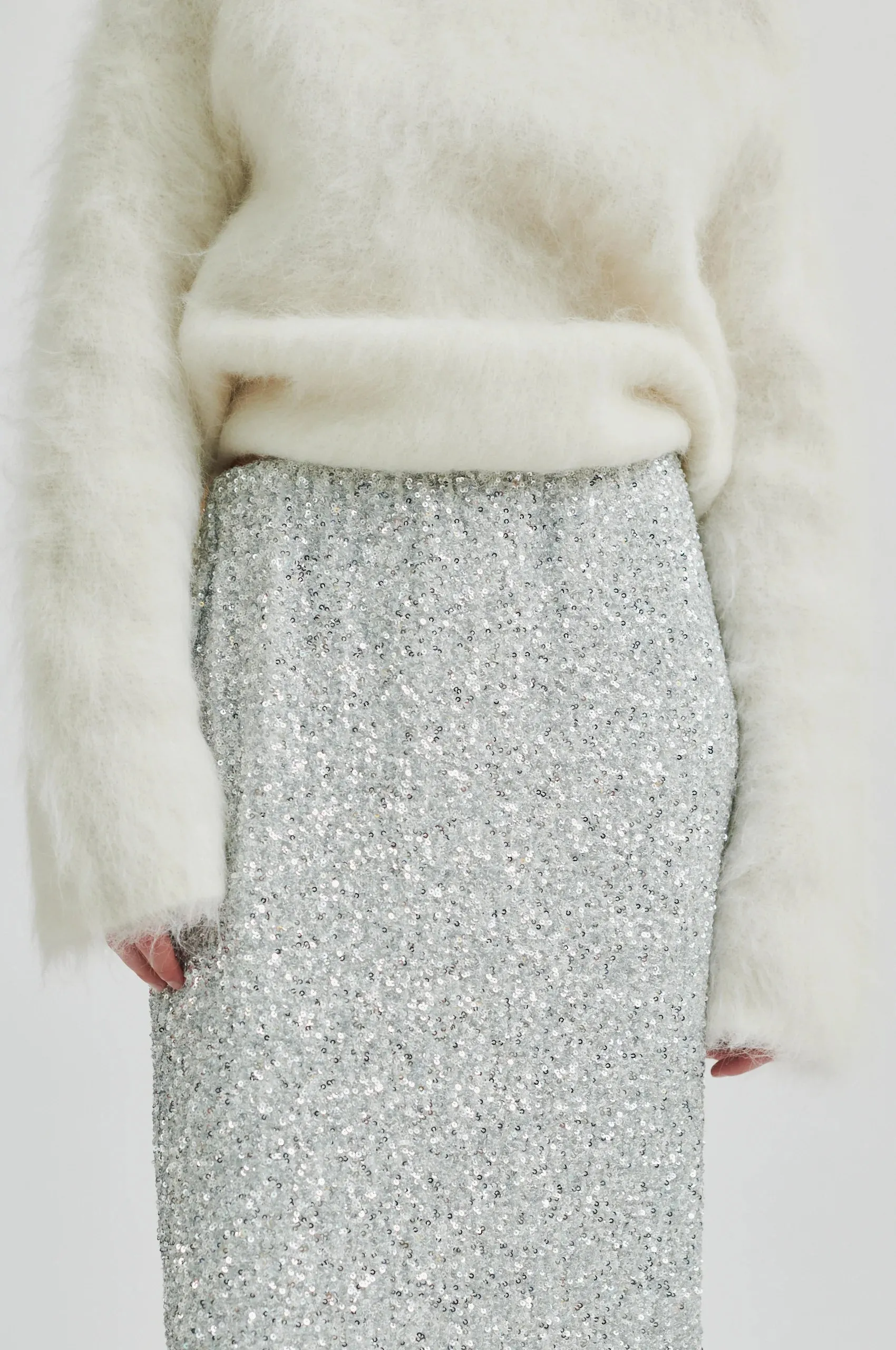 Shimma Skirt Silver
