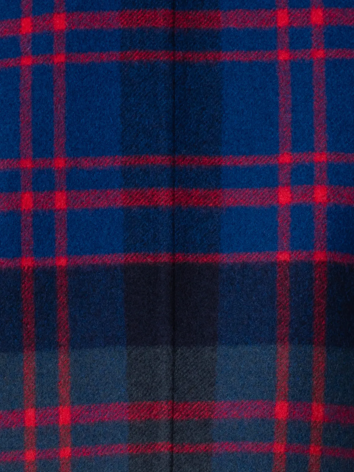 Short Glen Check Jacket in Wool Cashmere Double-Face