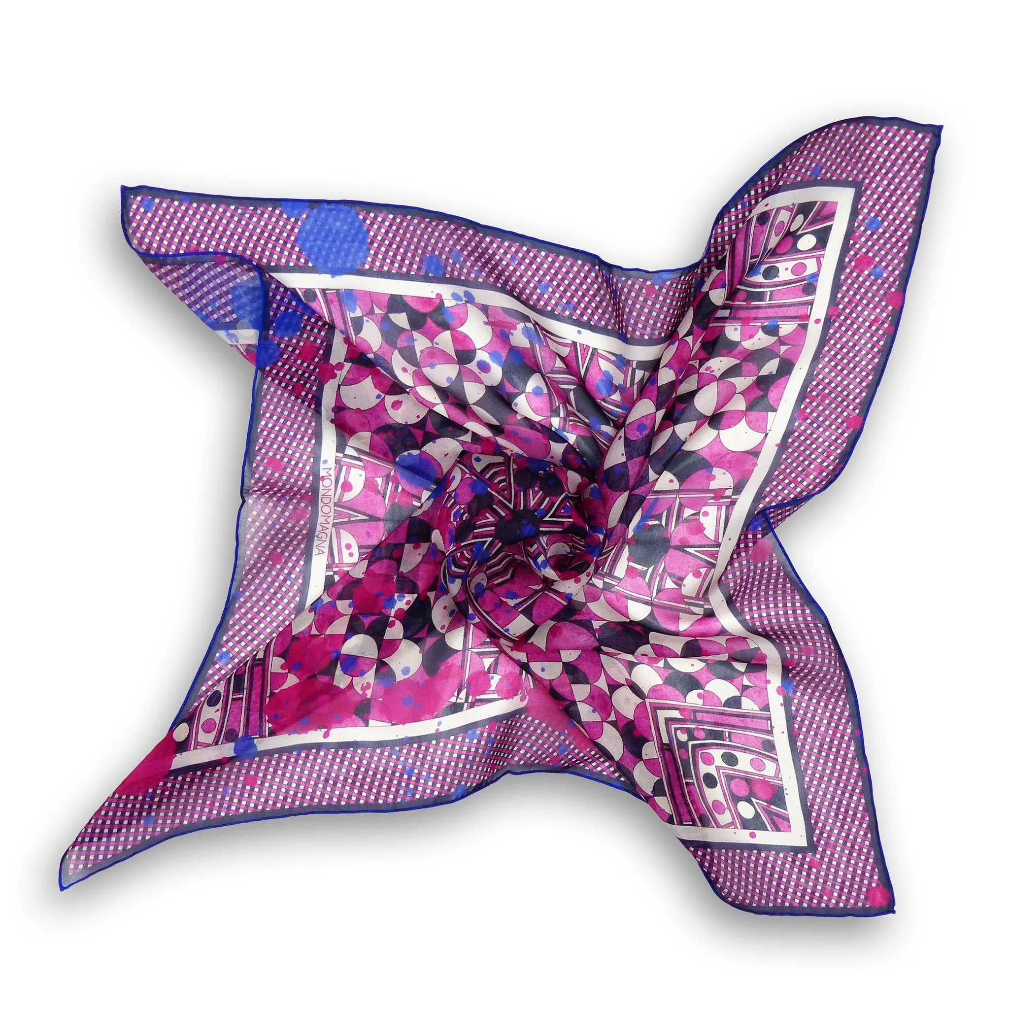 Silk Chiffon Scarf (65cm) - Betty Pink