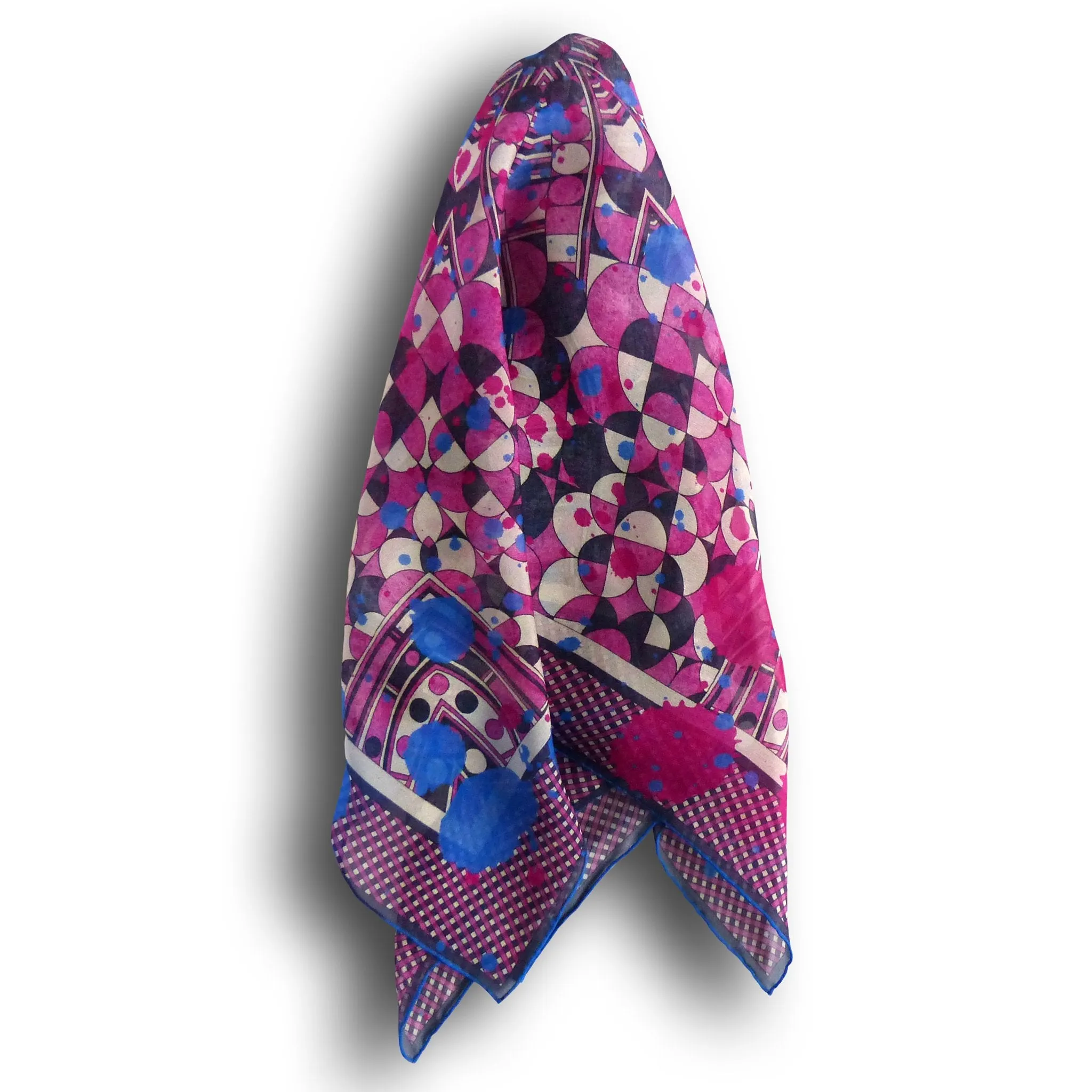 Silk Chiffon Scarf (65cm) - Betty Pink