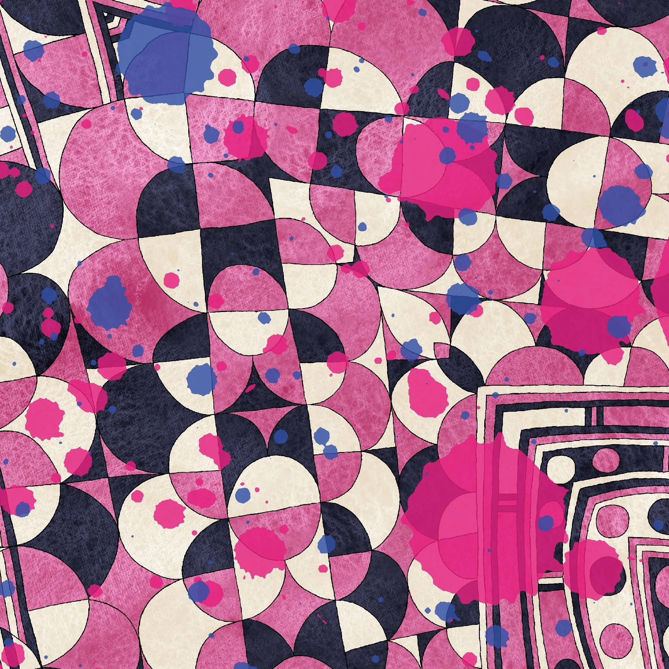 Silk Chiffon Scarf (65cm) - Betty Pink