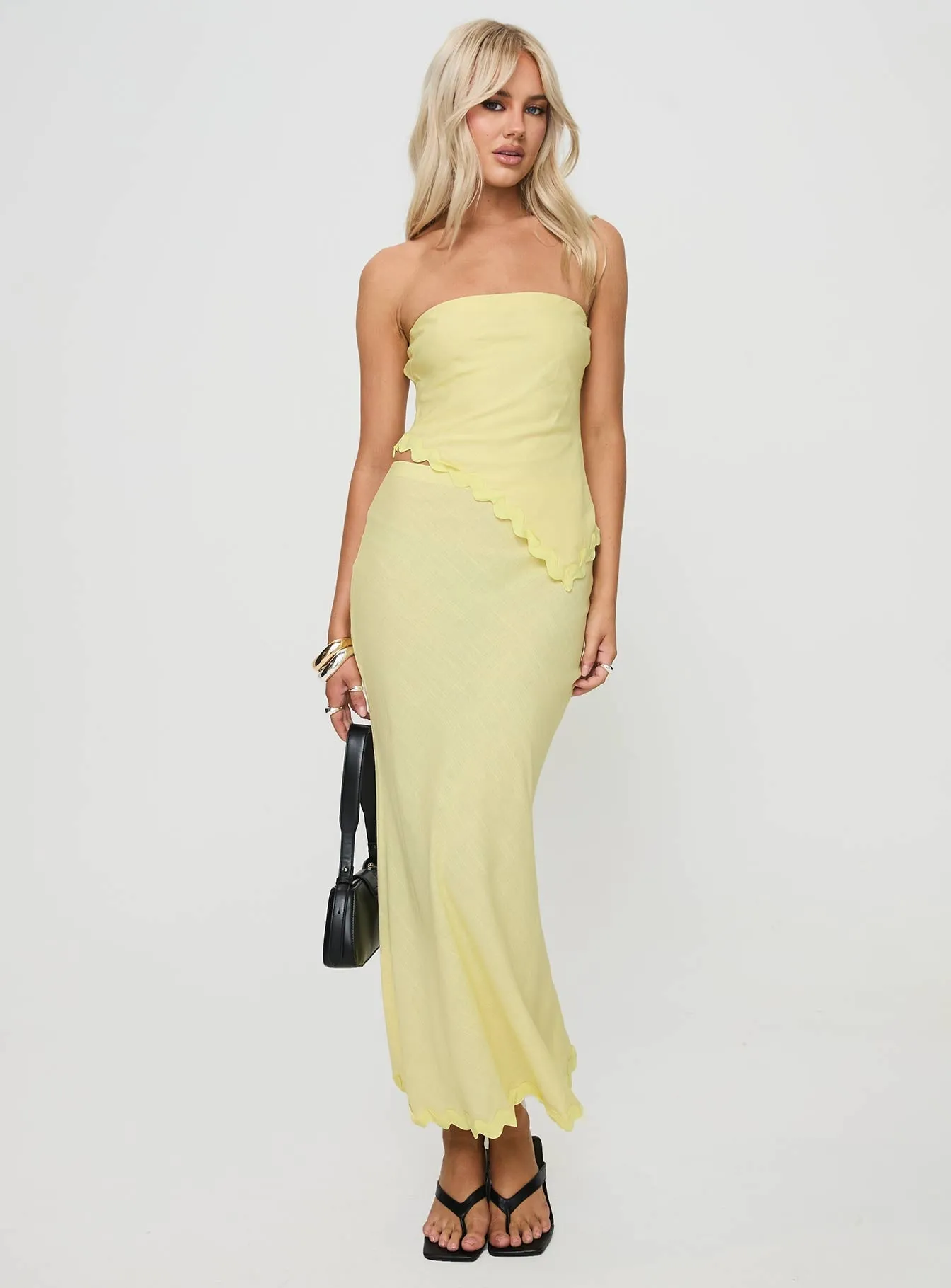 Silvershore Maxi Skirt Yellow