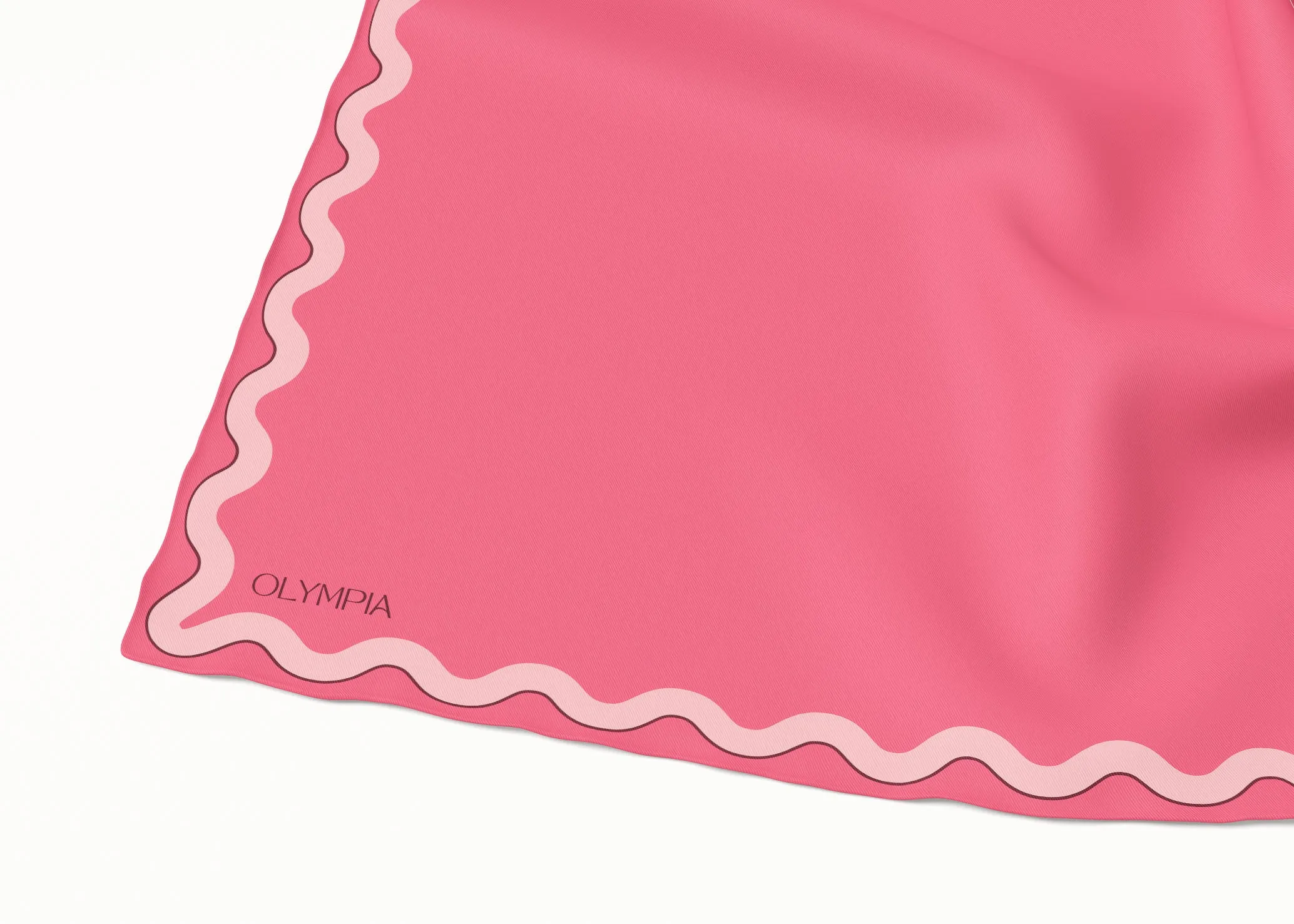 Sophie Pink Lemonade Silk Cotton Scarf - 54x54cm