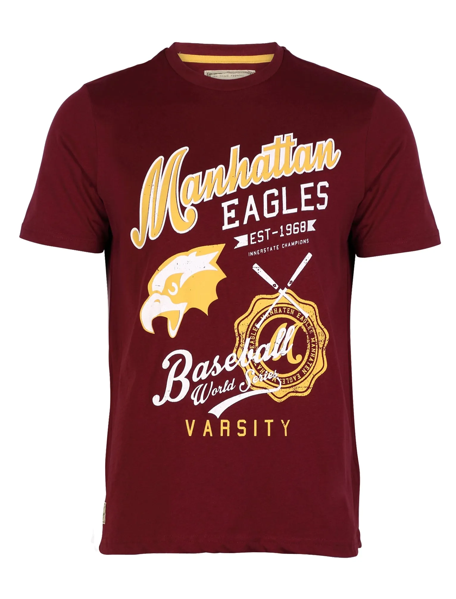 South Shore Baseball Crew Neck T-shirt in red