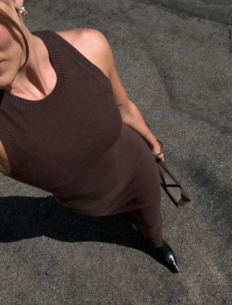Stella Maxi Dress | Espresso