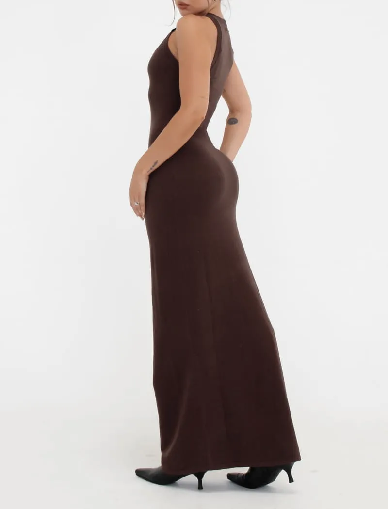 Stella Maxi Dress | Espresso