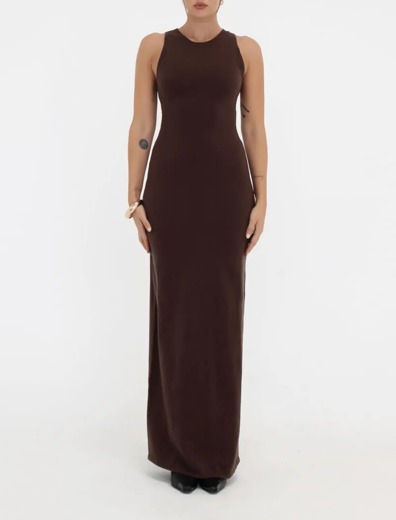 Stella Maxi Dress | Espresso