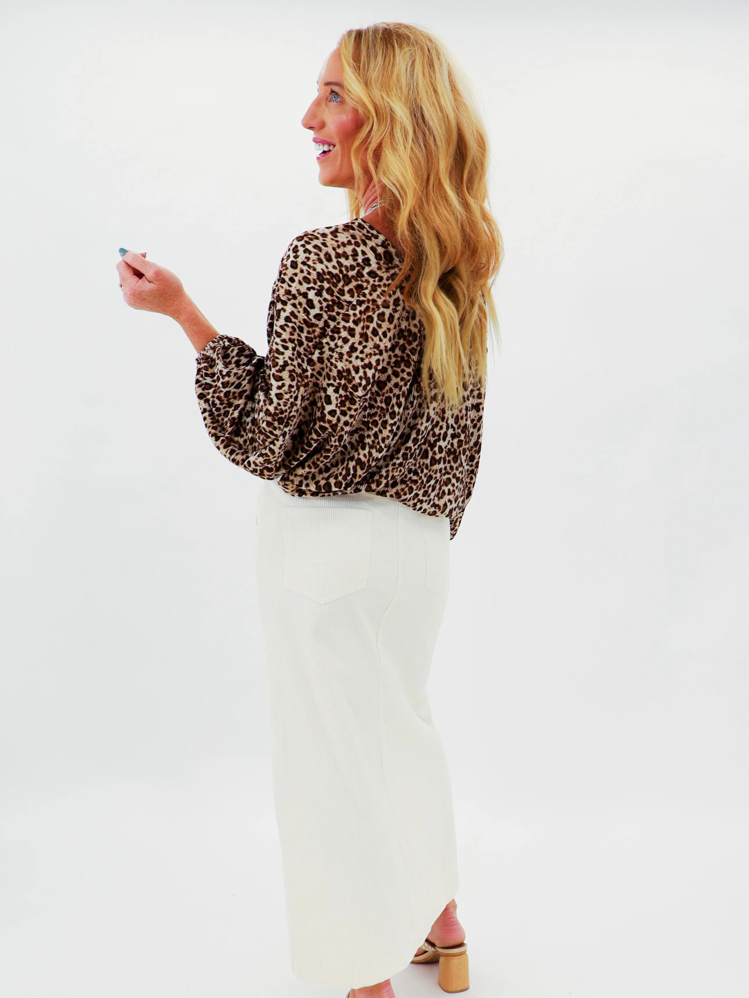 Step Up Corduroy Skirt