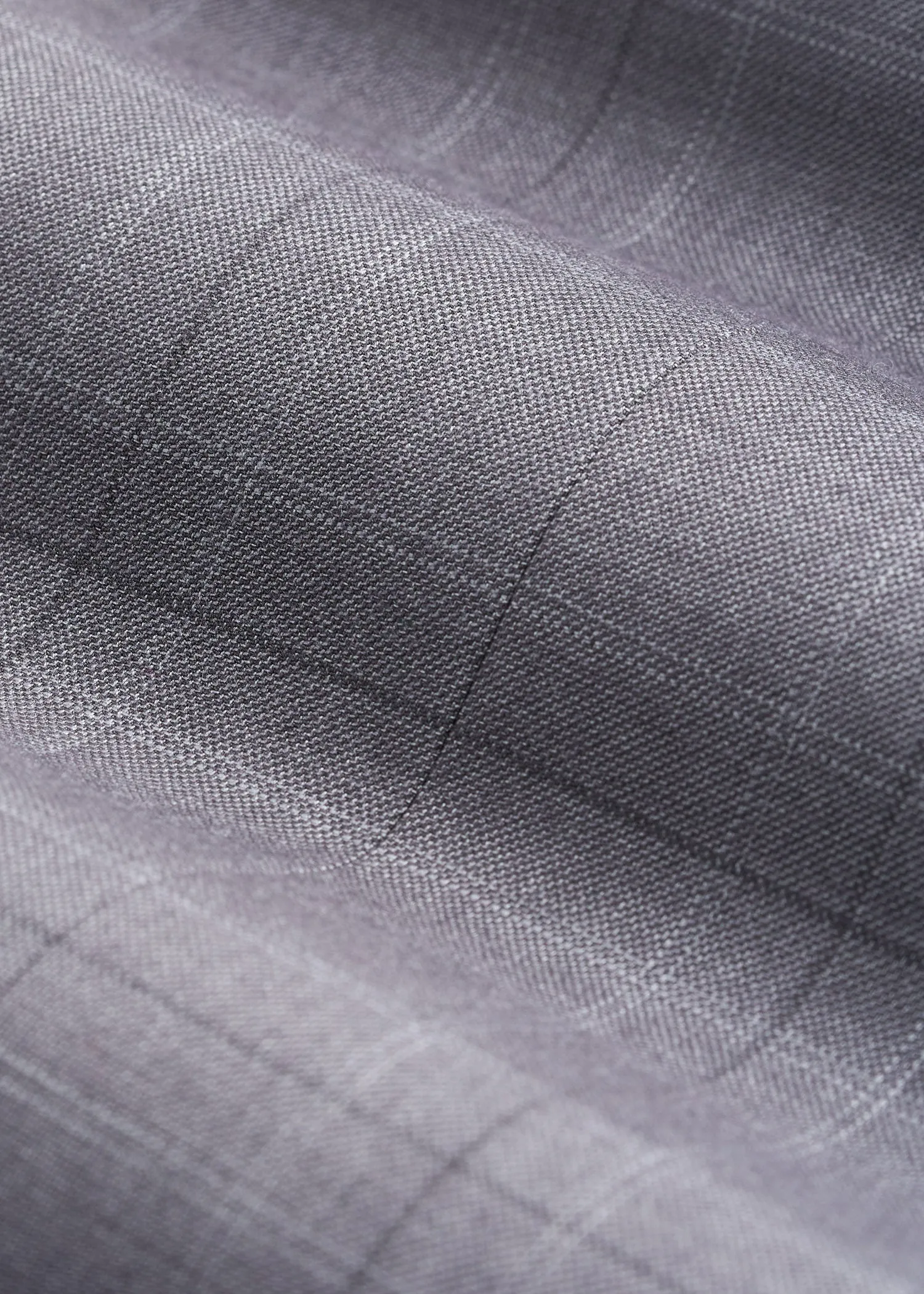 Suit Trousers for Tall Men in Light Grey Plaid