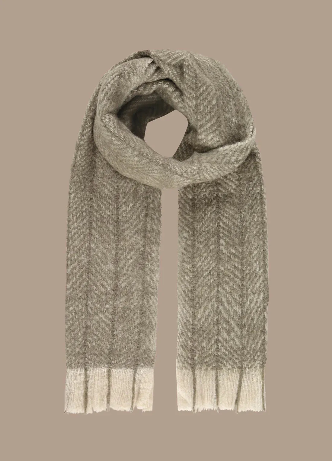 Summum Clay Herringbone Scarf