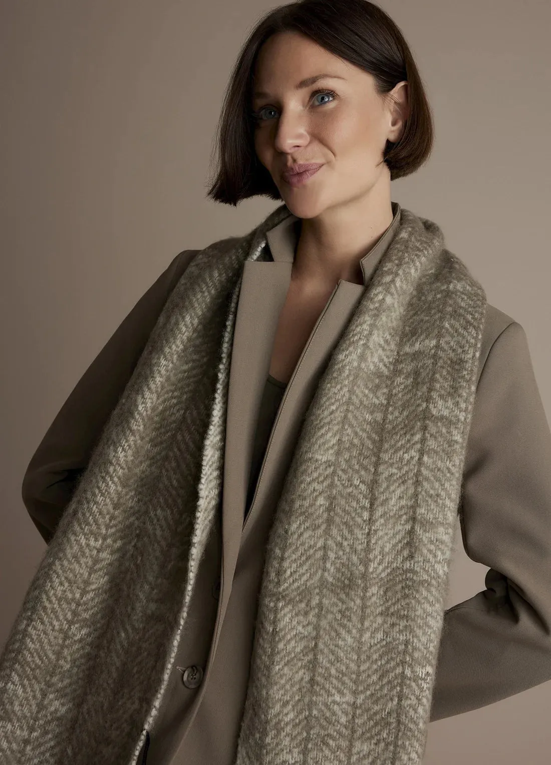 Summum Clay Herringbone Scarf