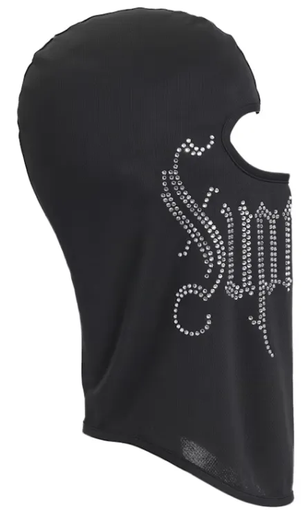 Supreme Rhinestone Balaclava Black