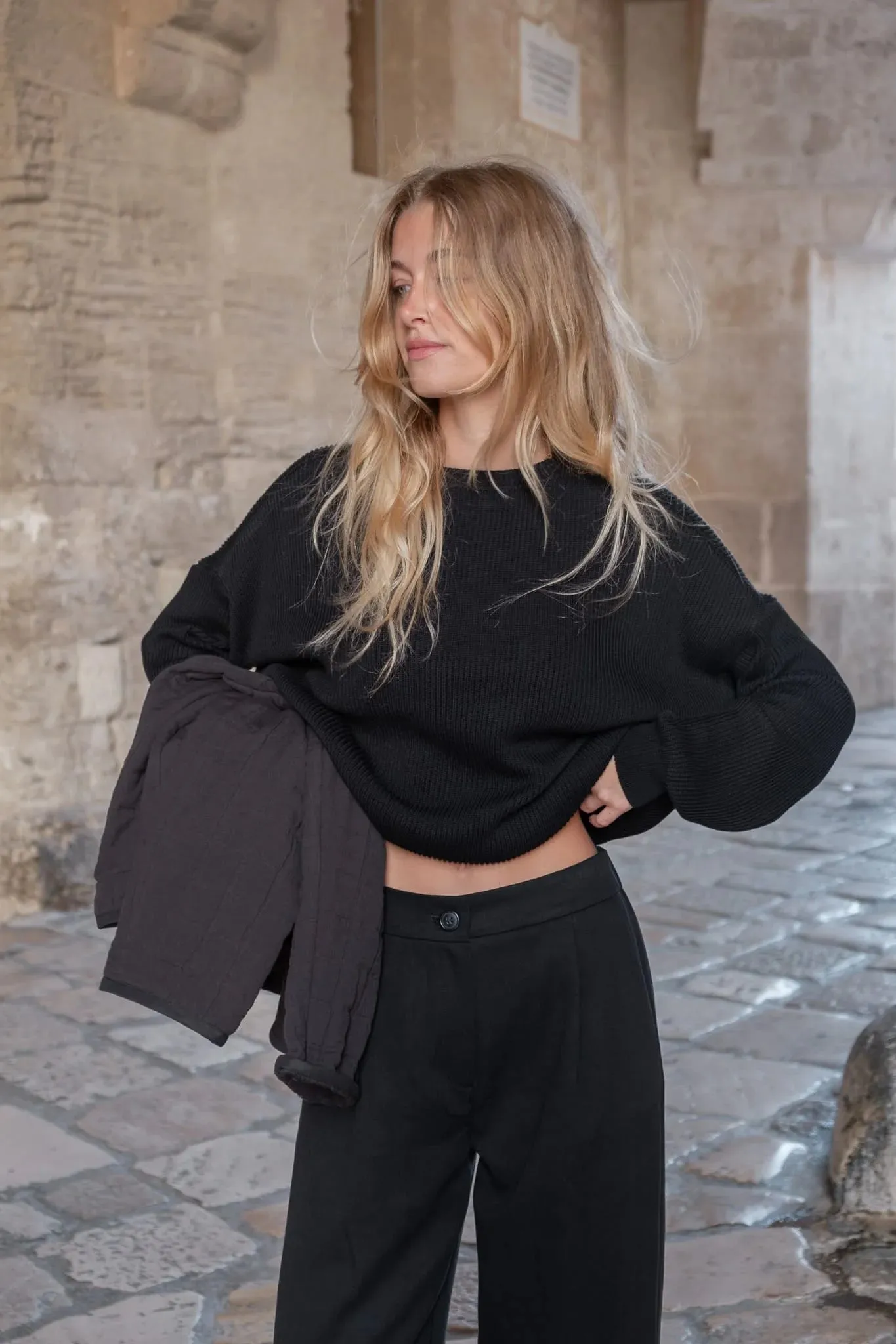 tencel pants - sila - black