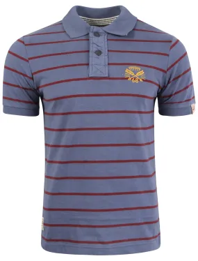 Tokyo Laundry Hanska blue polo shirt