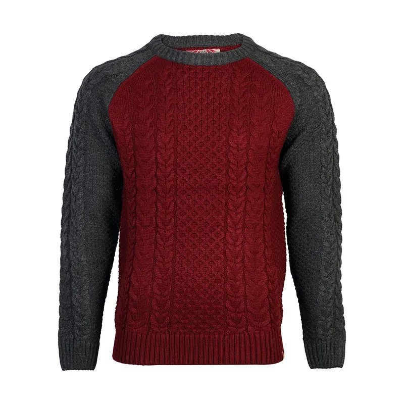 Tokyo Laundry Matty oxblood contrast sleeve jumper