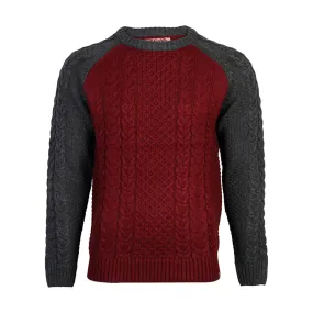 Tokyo Laundry Matty oxblood contrast sleeve jumper