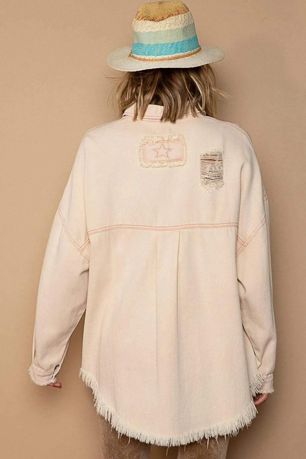 Top Trending Distressed Shacket