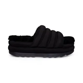 UGG Maxi Slide Black Slippers - Women's