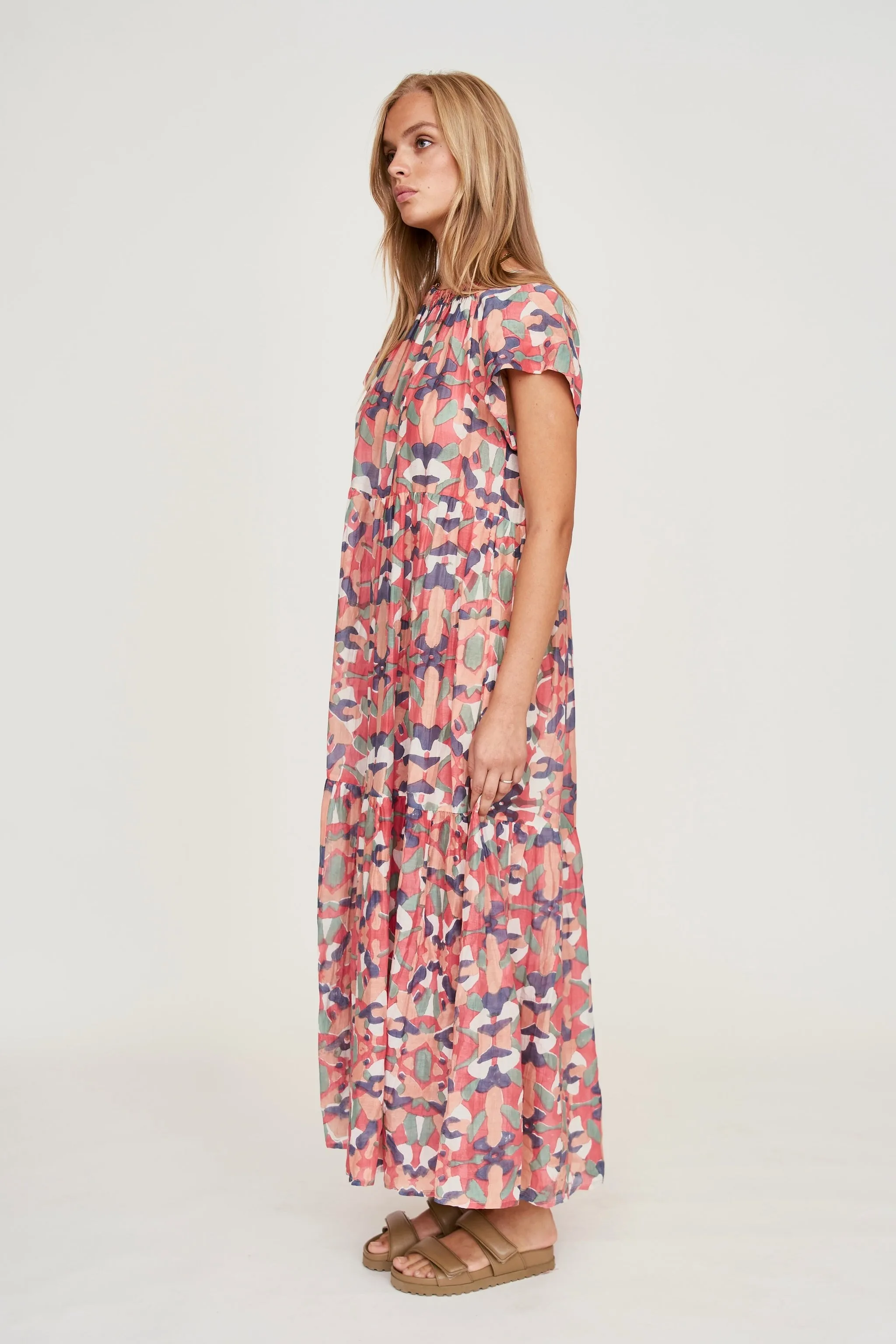 Vienna Maxi Dress in Calypso in Parade
