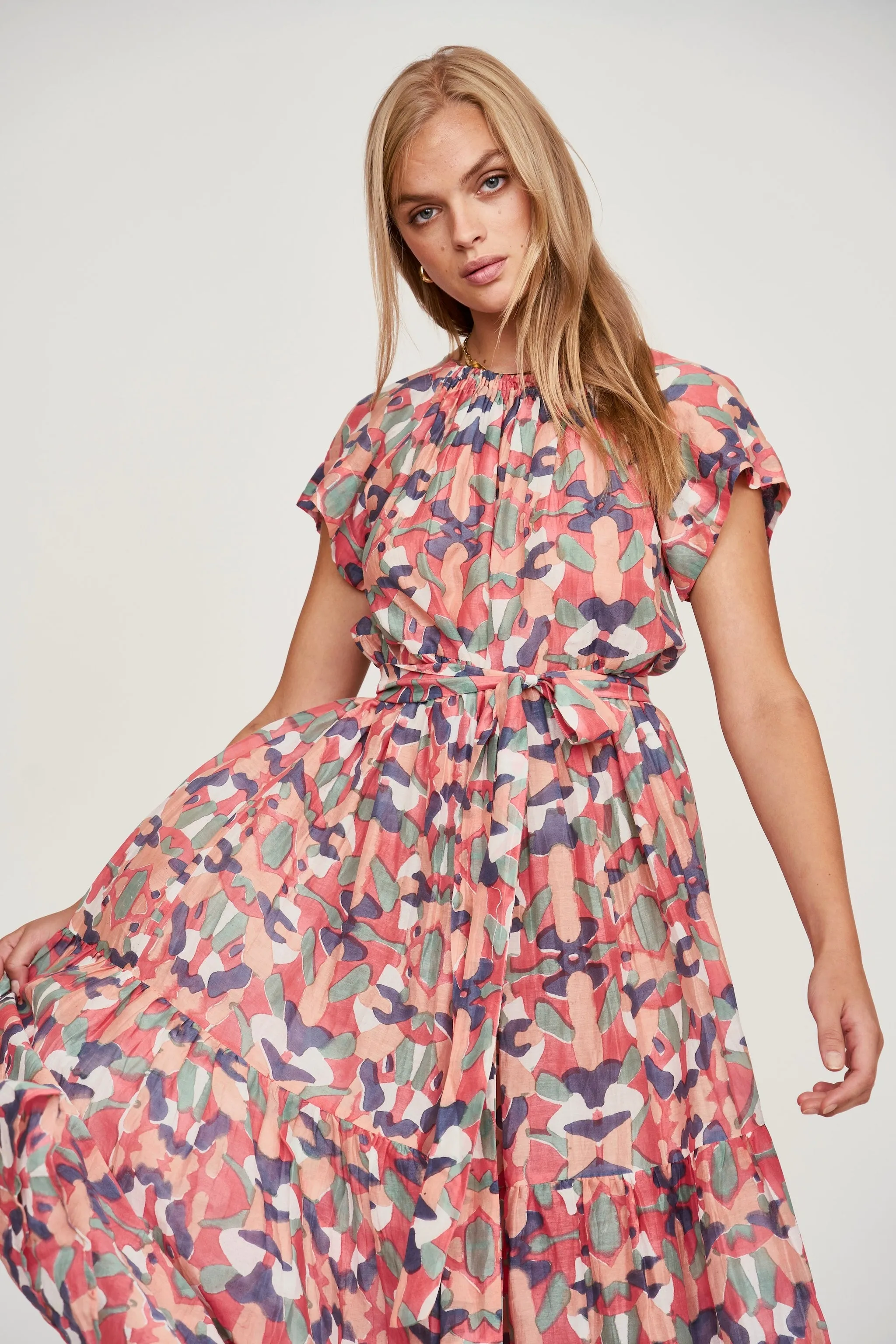 Vienna Maxi Dress in Calypso in Parade