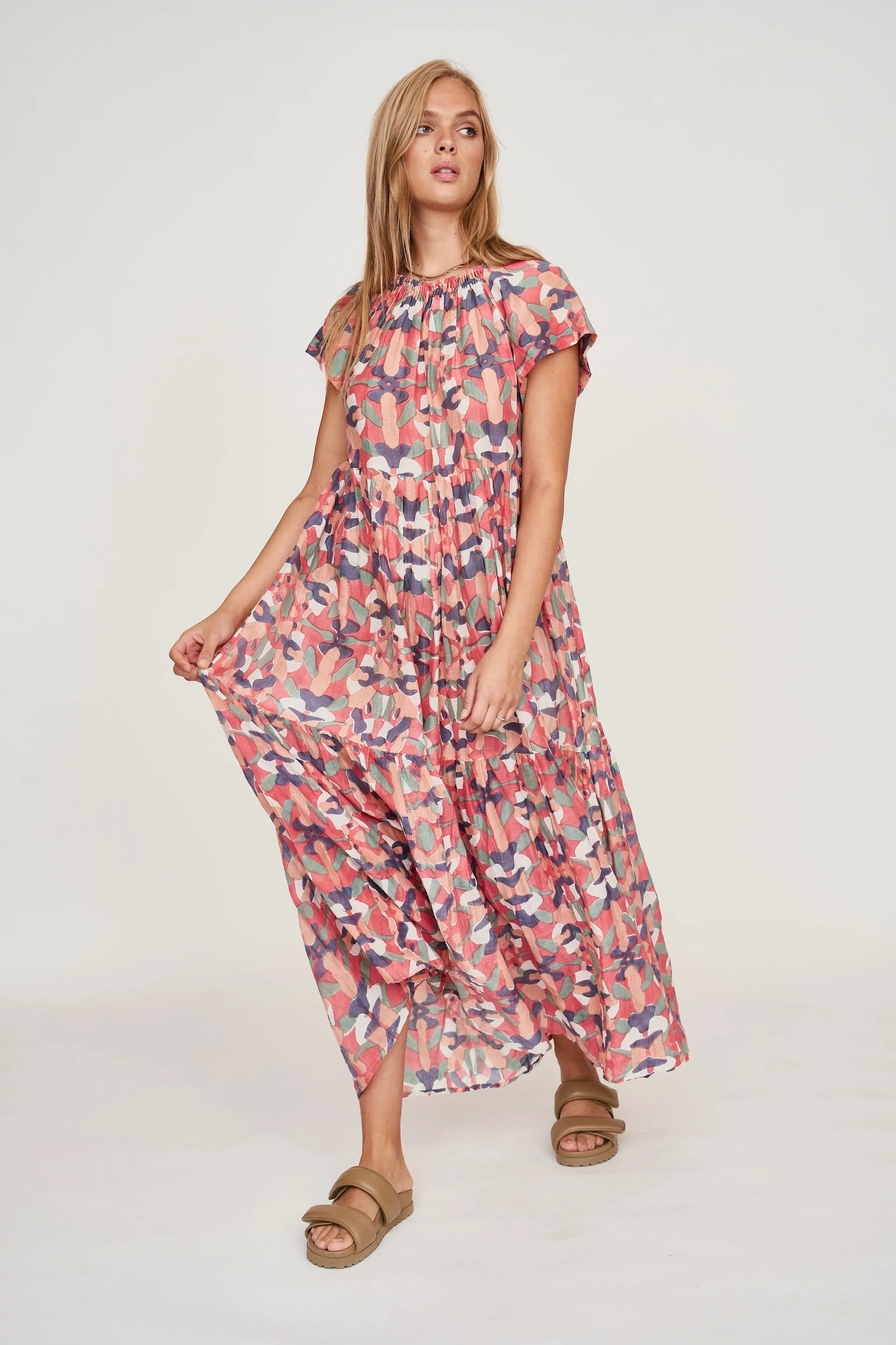 Vienna Maxi Dress in Calypso in Parade