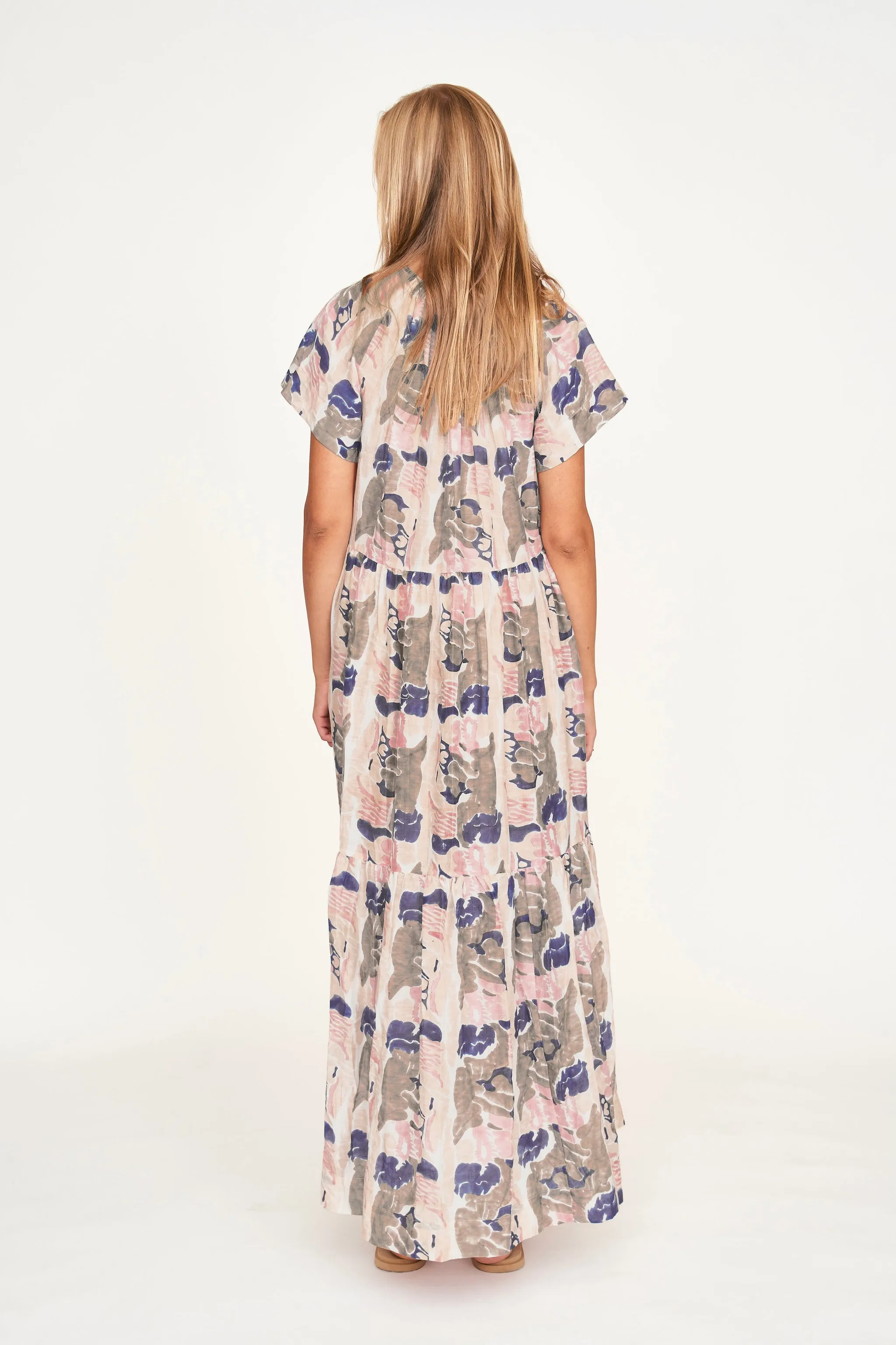 Vienna Maxi Dress in Reef in Shortcake