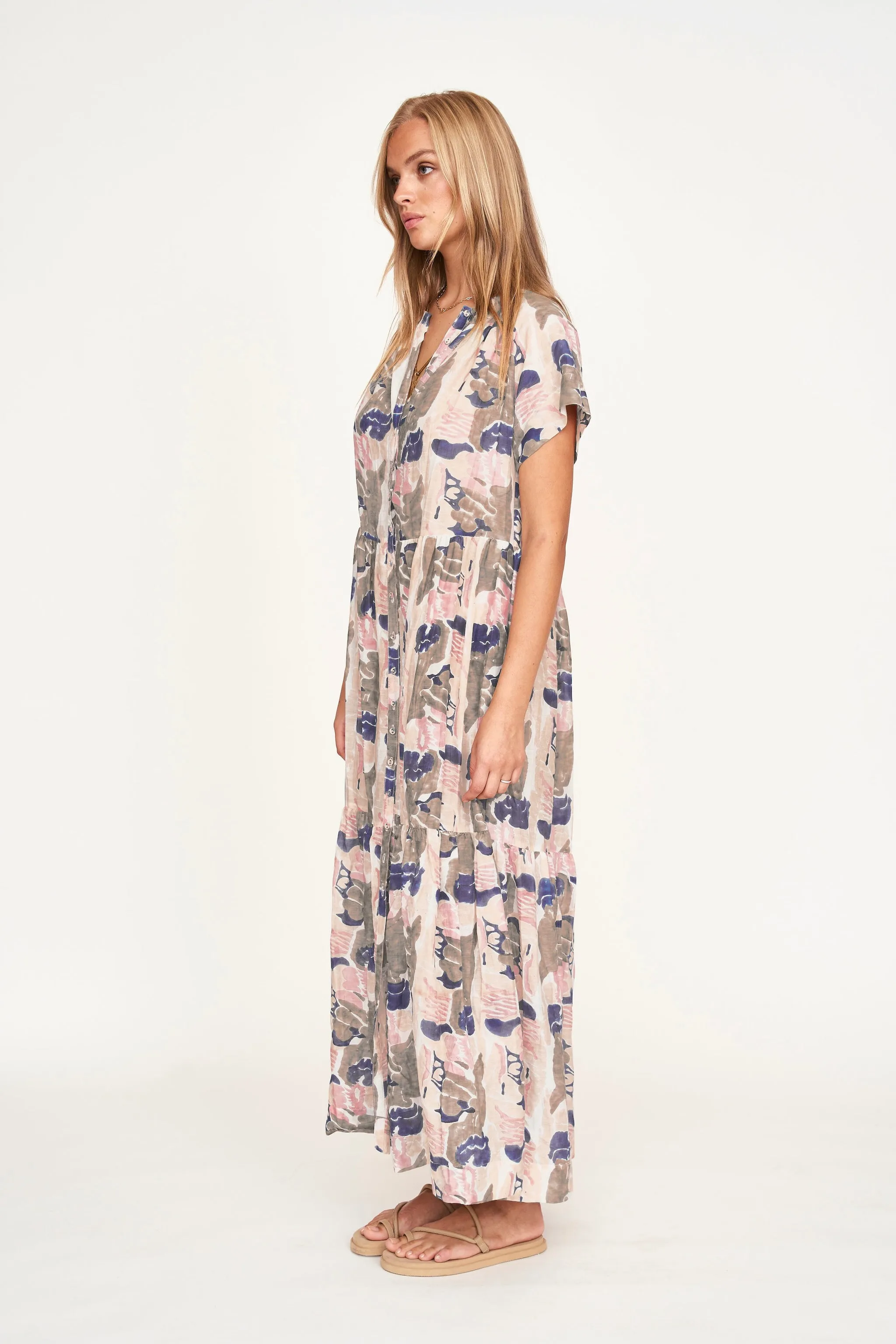 Vienna Maxi Dress in Reef in Shortcake