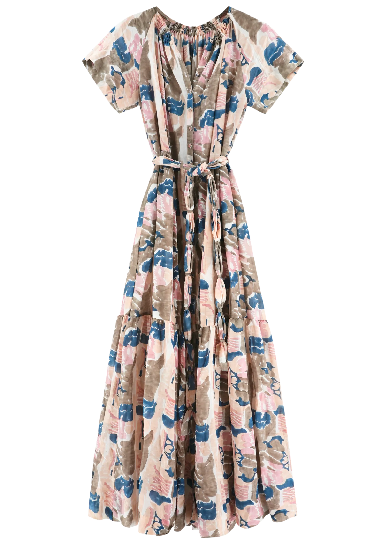 Vienna Maxi Dress in Reef in Shortcake