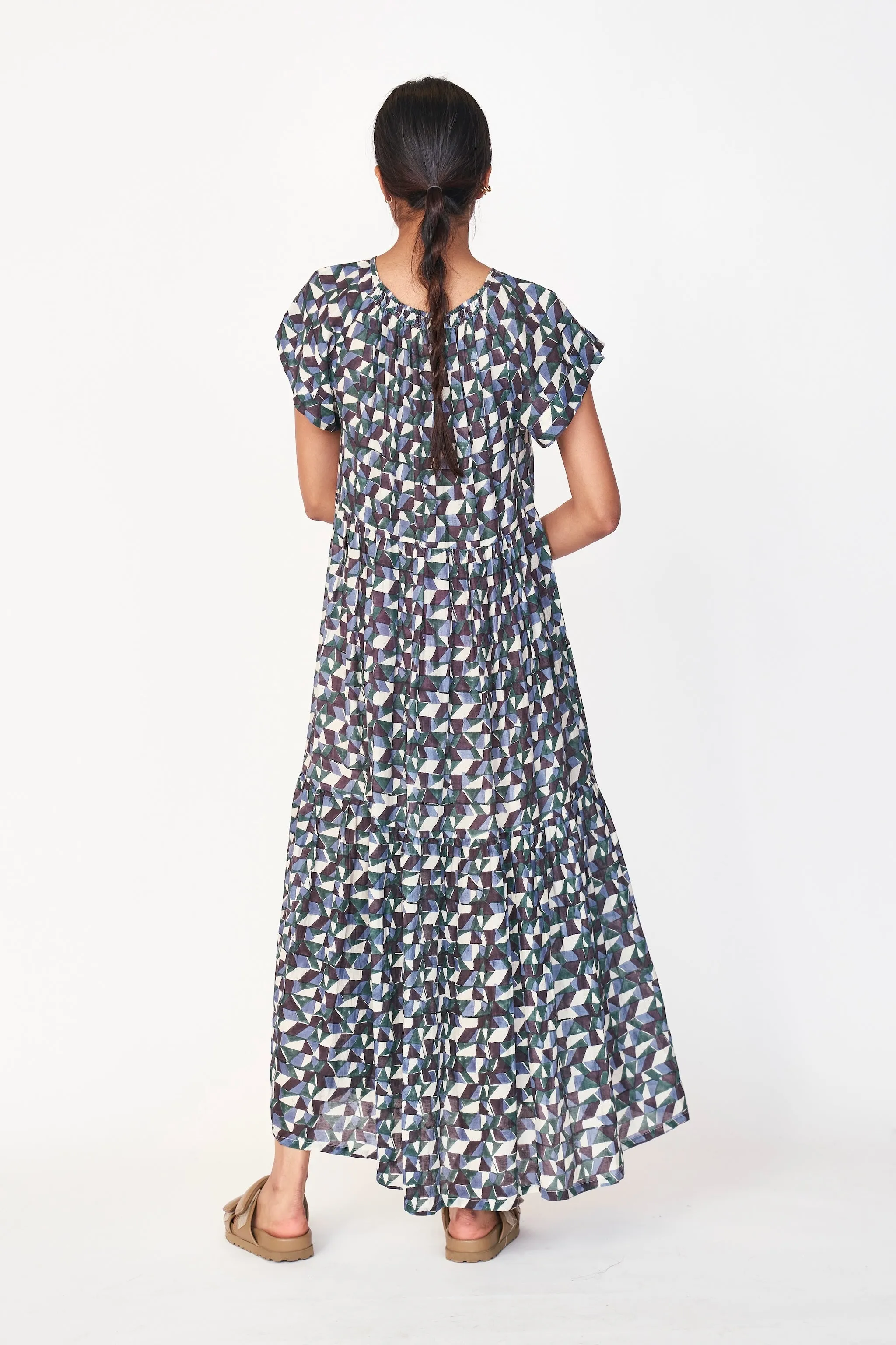 Vienna Maxi Dress in Seaglass in Aegean
