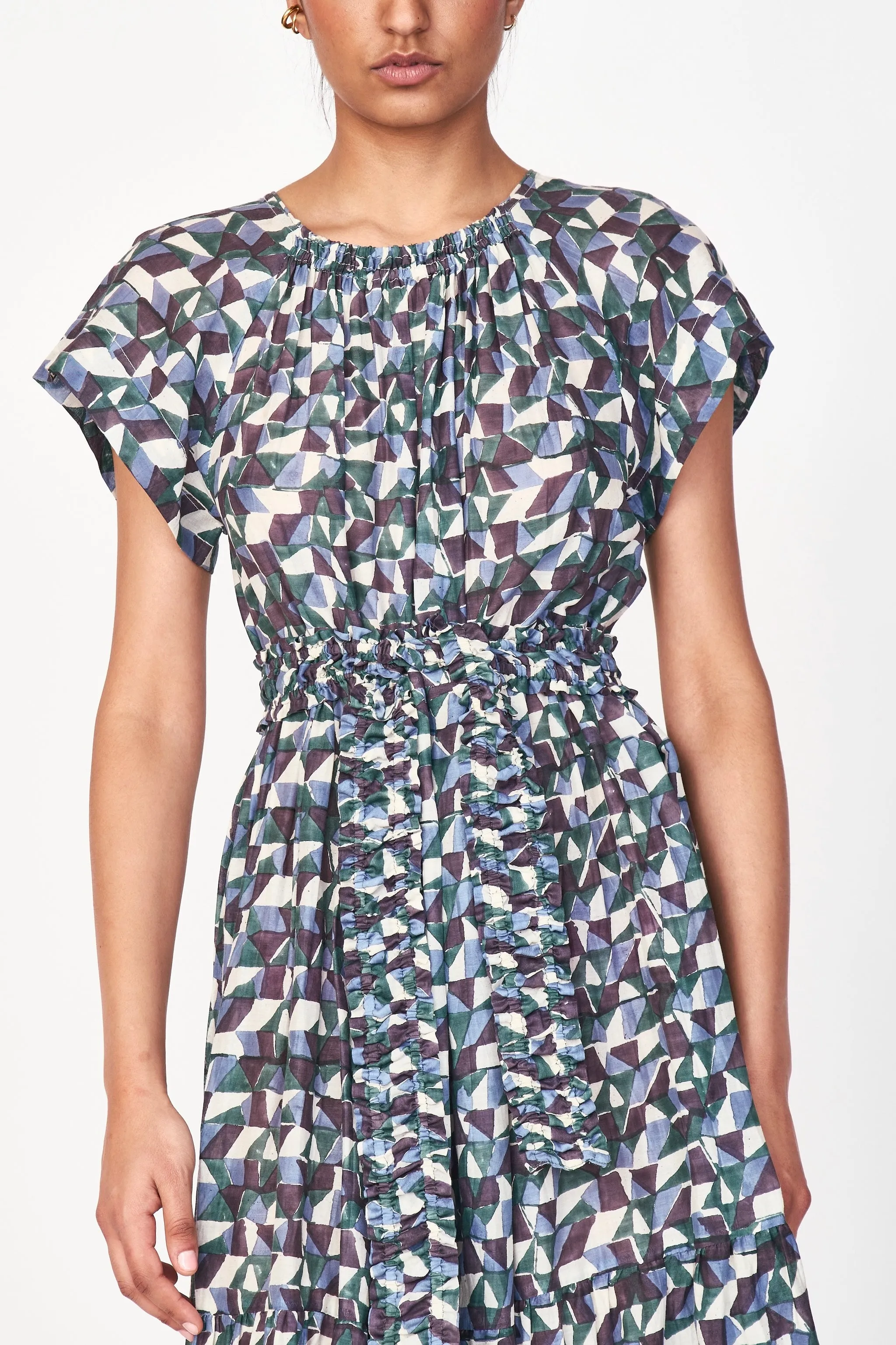Vienna Maxi Dress in Seaglass in Aegean