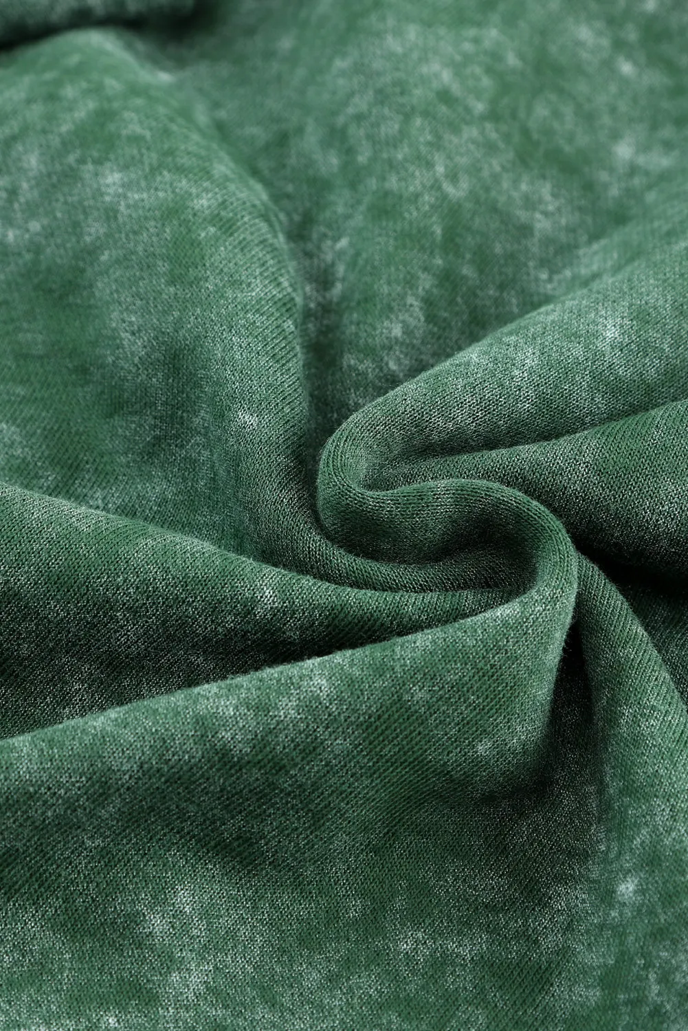 Vintage Washed Flap Pocket Button Green Shacket
