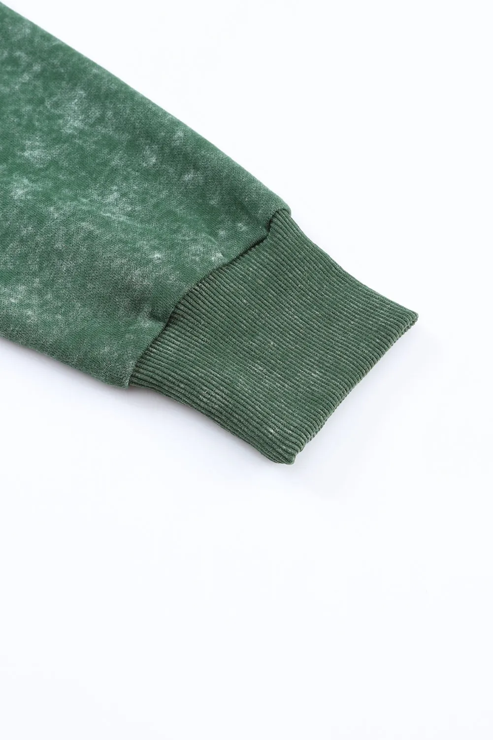 Vintage Washed Flap Pocket Button Green Shacket