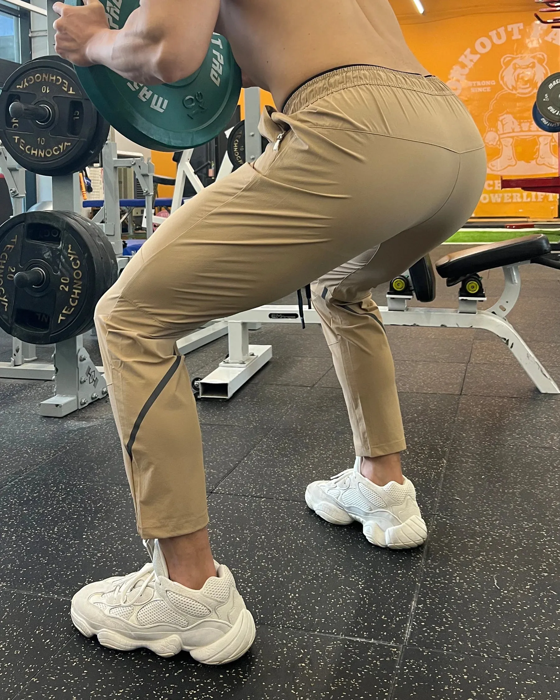 Waterproof Slim Fit Performance Stripe Jogger