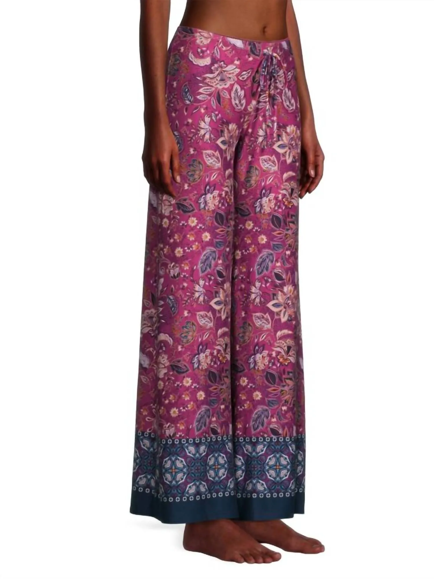 Waverly Two-Piece Pajama Set in Raspberry
