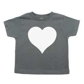 White Heart Holiday | Cute Baby- Girls Toddler Short Sleeve T-Shirt
