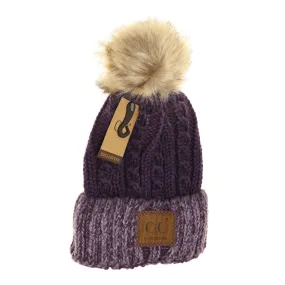 Women's C.C. Beanie Purple C.C .Adults.