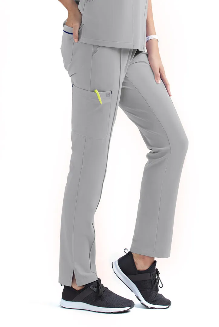 Women's Full Waistband Pant by Maevn (Regular) XS-3XL / Quiet Grey