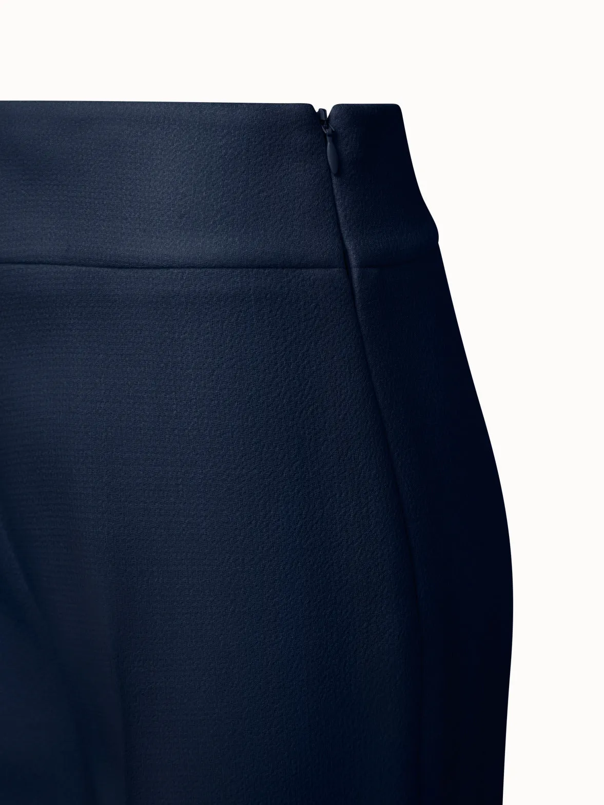 Wool Double-Face Straight Leg Pants